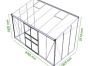 Broadway 126 groen - 376x193 cm (bxd) 194/251 cm (h)