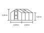 Compact 50 antraciet grijs - 224x224 cm (bxl) 152/226 cm (h) 