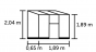Muurkas Qube LT 26- 189x65 cm (bxd) 189/204 (h)