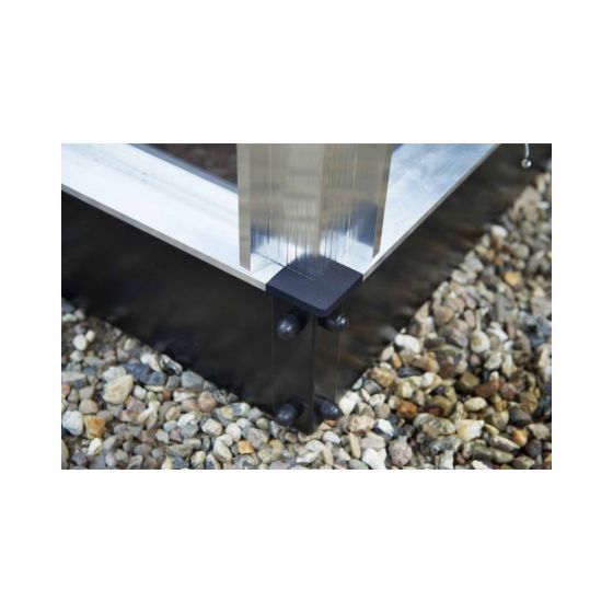 Fundering Veranda 12,9 zwart gecoat