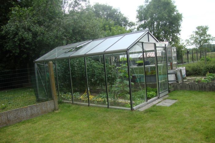 ACD Tuinkas R207H - Aluminium - 232x519 cm (bxl) 179/235 cm (h)