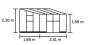 Muurkas Qube LT 68- 251x188 cm (bxd) 189/230 (h)