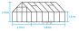 Magnum 128 groen of zwart - 257x384 cm (bxl) 151/258 cm (h)