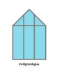 Qube 812 zwart - 261x385 cm (bxl) 135/246 cm (h)