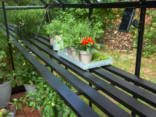 Tafel Qube 68, geïntegreerd, zwart