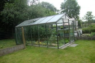 ACD Vrijstaande Tuinkas R204H met veiligheidsglas - Aluminium - 6,91 m² - 298 x 232 x 235