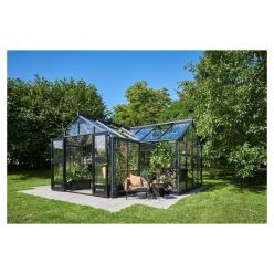 Orangery 21,5 antracietgrijs - 583 x439 (lengtexdiepte) 175/267 cm (h)