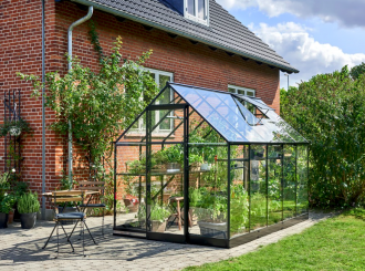Qube 610 zwart - 198x321 cm (bxl) 135/219 cm (h)