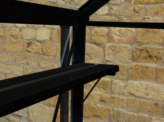 Schap Birdlip 48 & Burford 86 Geïntegreerd, Zwart