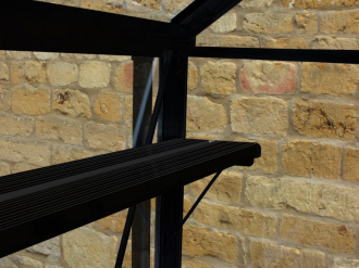 Schap Blockley 128 & Bourton 1210, Geïntegreerd, Zwart