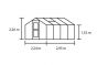 Compact 66 antraciet grijs - 224x296 cm (bxl) 152x226 cm (h)