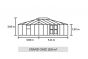 Prieel Grand Oase 18,8 antracietgrijs gecoat, 368X511 CM (BXL) 195/306 CM (H)