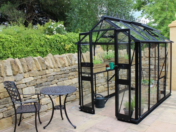 Birdlip 48 zwart - 148x256 cm (bxl) 160/213 cm (h)