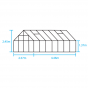 Magnum 148 blank - 257x446 cm (bxl) 151/258 cm (h)