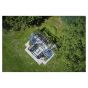 Orangery 21,5 antracietgrijs - 583 x439 (lengtexdiepte) 175/267 cm (h)