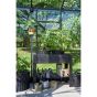 Orangery 21,5 antracietgrijs - 583 x439 (lengtexdiepte) 175/267 cm (h)